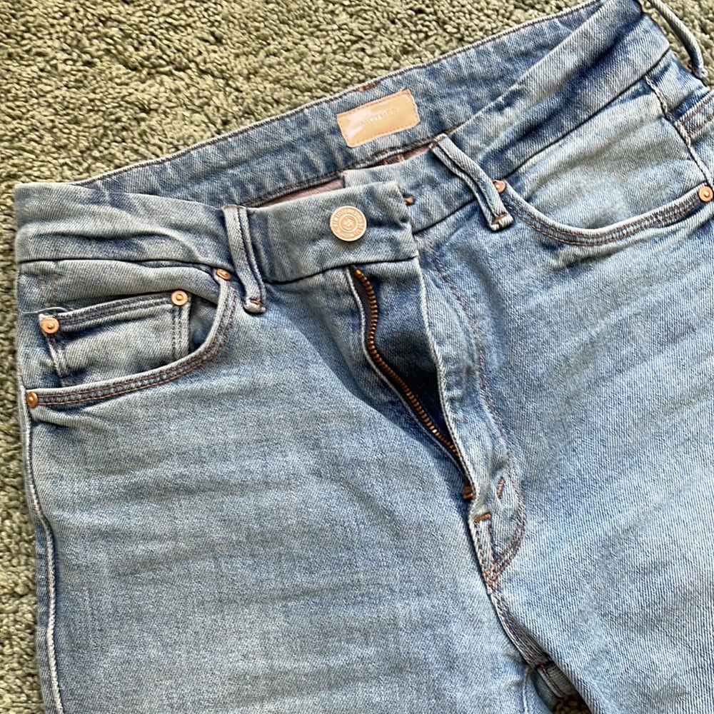 MOTHER jeans 👖 26 HW LOOKER ANKLE FRAY PRETTY PLEASE